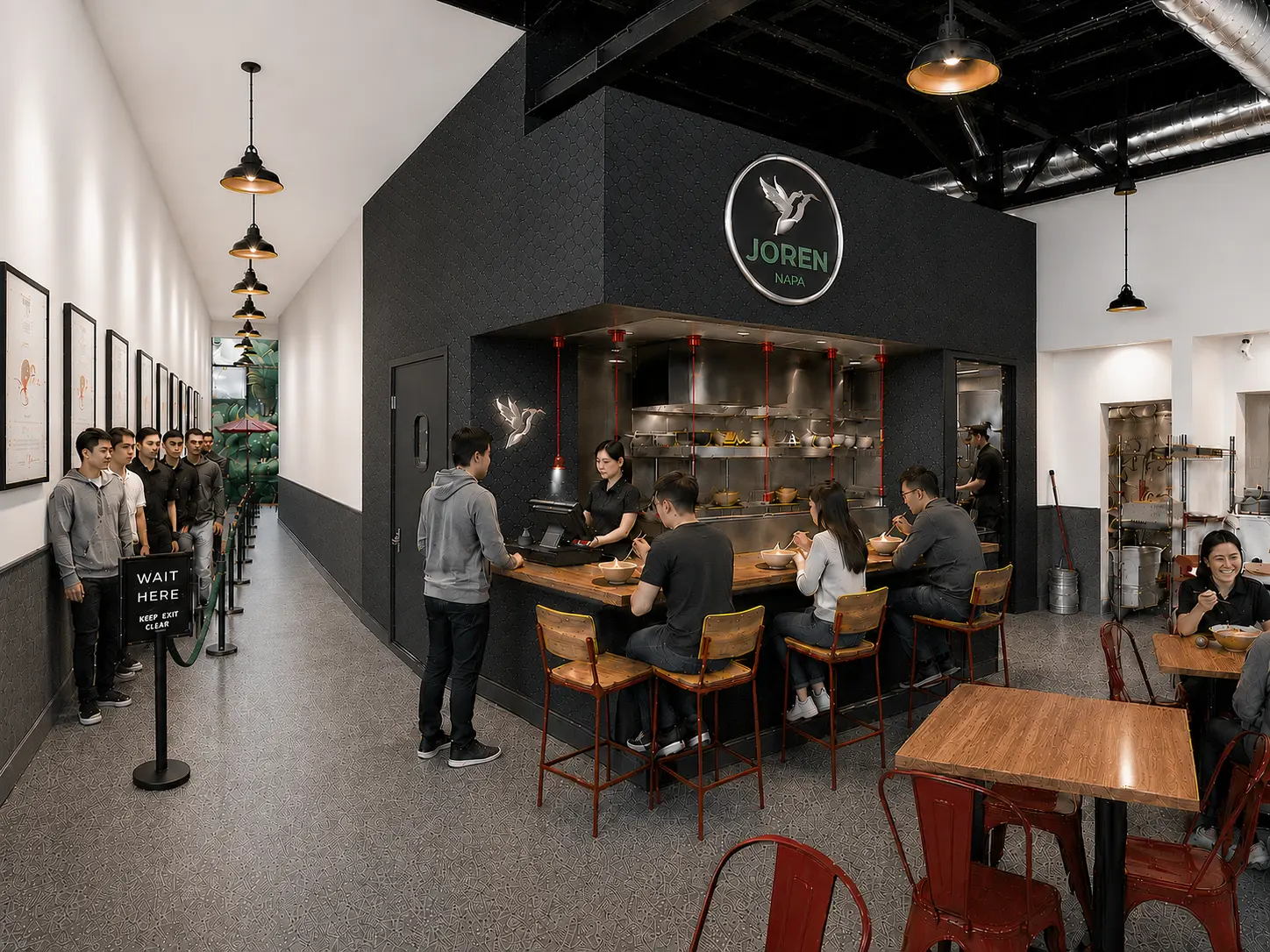 Proposed welcoming interior view at Joren Napa